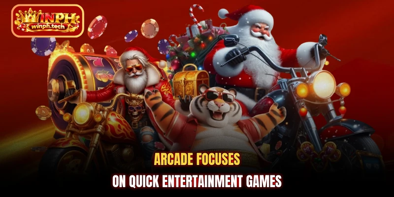 Arcade focuses on quick entertainment games