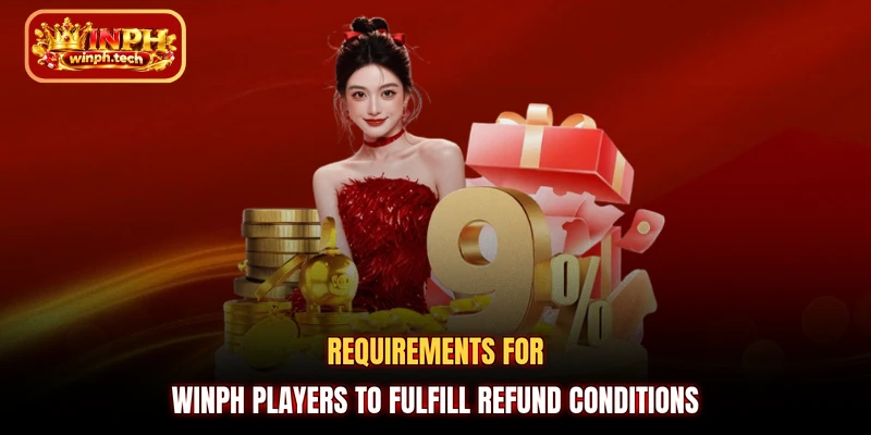 Requirements for WINPH players to fulfill refund conditions